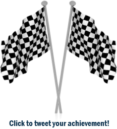 Finish line checkered flags